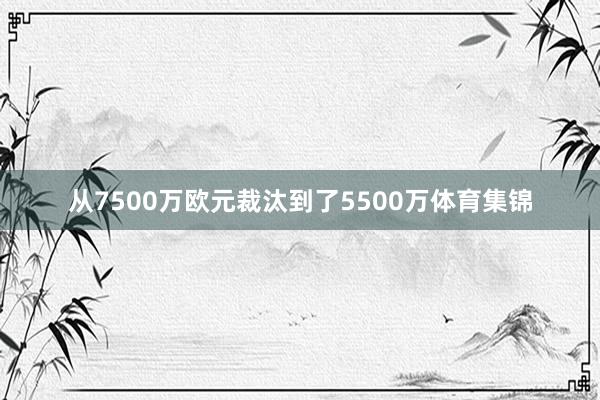 从7500万欧元裁汰到了5500万体育集锦