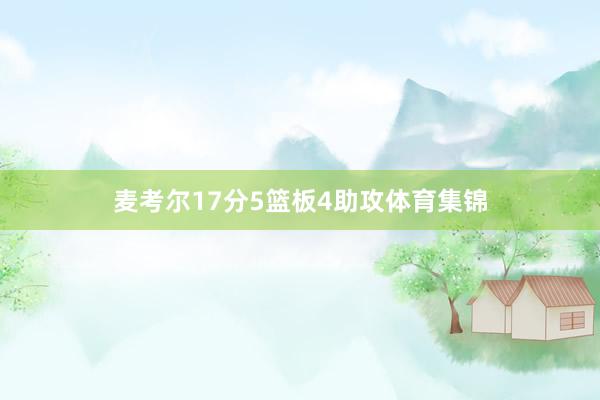 麦考尔17分5篮板4助攻体育集锦