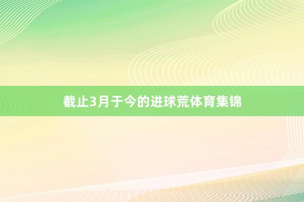 截止3月于今的进球荒体育集锦