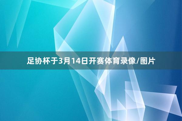 足协杯于3月14日开赛体育录像/图片