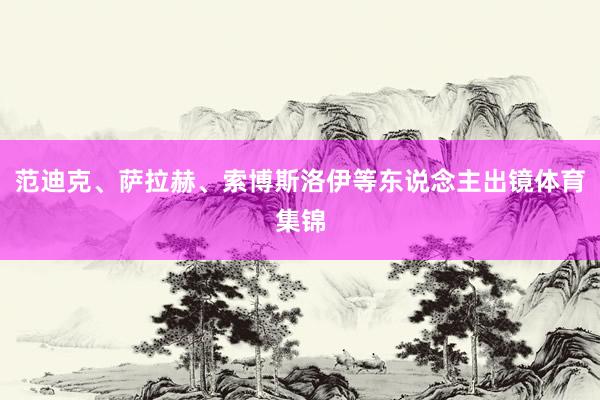 范迪克、萨拉赫、索博斯洛伊等东说念主出镜体育集锦