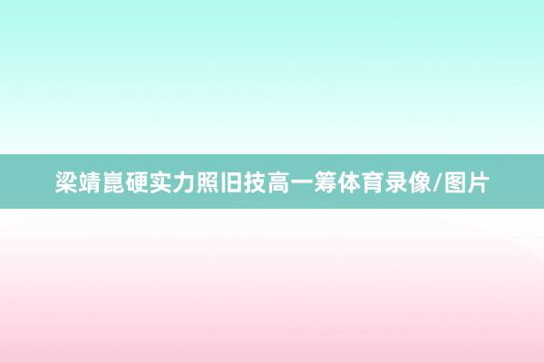 梁靖崑硬实力照旧技高一筹体育录像/图片