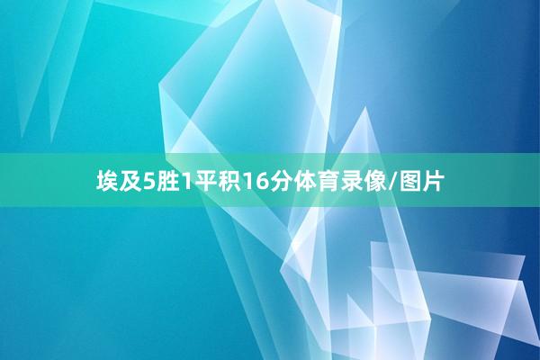 埃及5胜1平积16分体育录像/图片