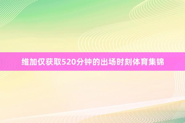 维加仅获取520分钟的出场时刻体育集锦