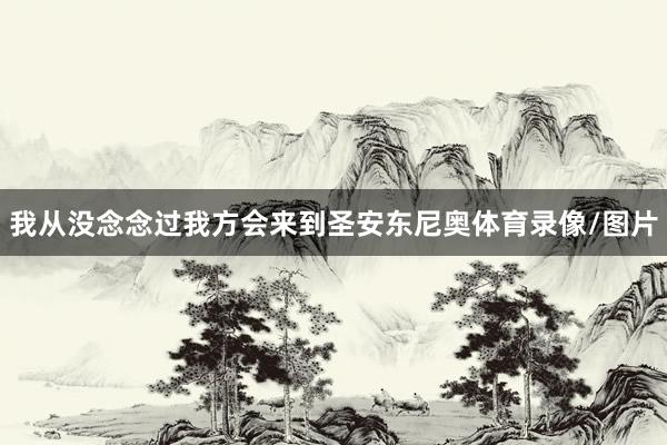 我从没念念过我方会来到圣安东尼奥体育录像/图片