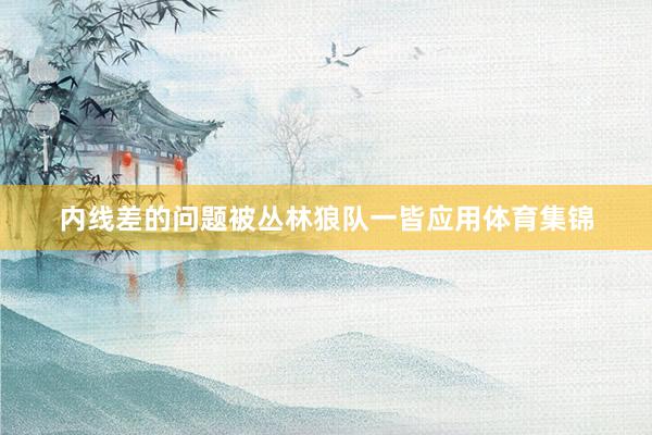 内线差的问题被丛林狼队一皆应用体育集锦