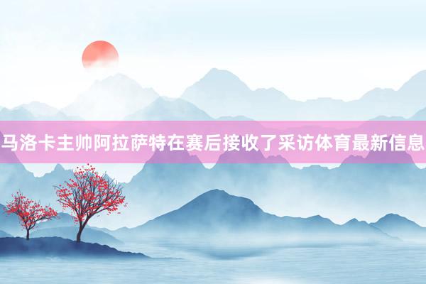 马洛卡主帅阿拉萨特在赛后接收了采访体育最新信息