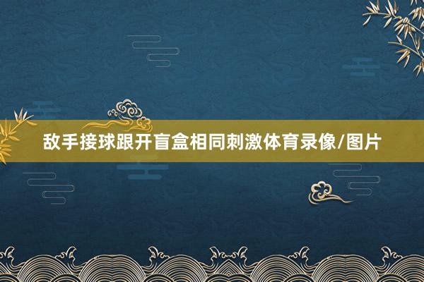 敌手接球跟开盲盒相同刺激体育录像/图片