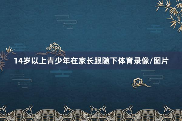 14岁以上青少年在家长跟随下体育录像/图片