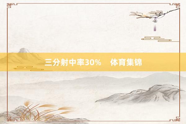 三分射中率30%    体育集锦