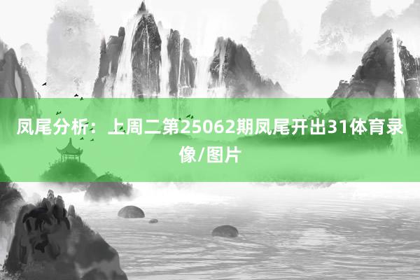 凤尾分析：上周二第25062期凤尾开出31体育录像/图片