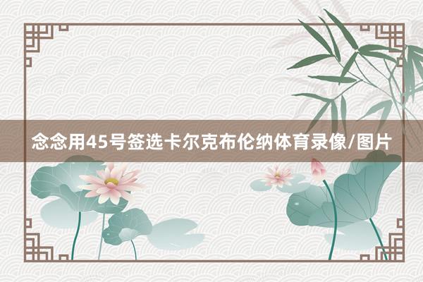 念念用45号签选卡尔克布伦纳体育录像/图片