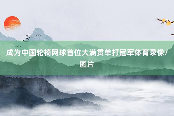 成为中国轮椅网球首位大满贯单打冠军体育录像/图片
