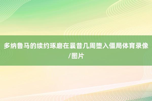 多纳鲁马的续约琢磨在曩昔几周堕入僵局体育录像/图片
