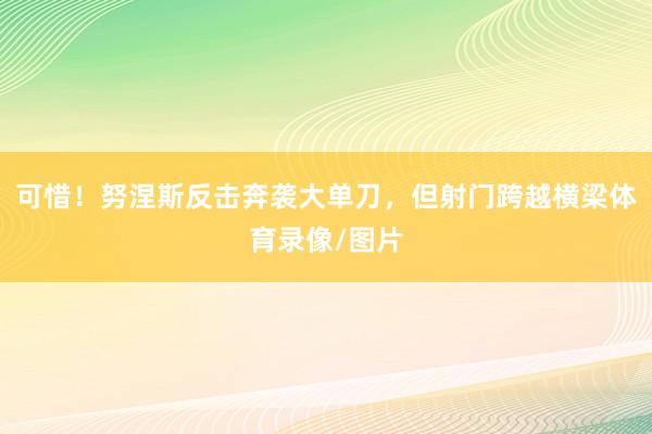 可惜！努涅斯反击奔袭大单刀，但射门跨越横梁体育录像/图片