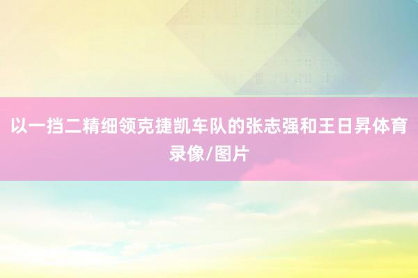 以一挡二精细领克捷凯车队的张志强和王日昇体育录像/图片