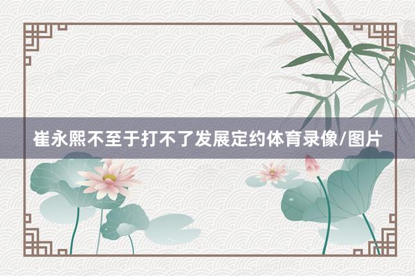 崔永熙不至于打不了发展定约体育录像/图片